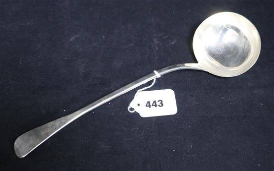 A William IV Old English pattern silver soup ladle by Mary Chawner, London 1834, 6.5 oz.